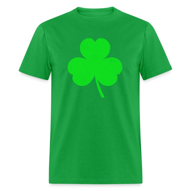 St. Patrick's Day shamrock only green t-shirt design.