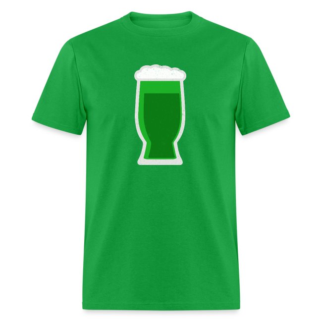 St. Patrick's Day big green beer t-shirt design.